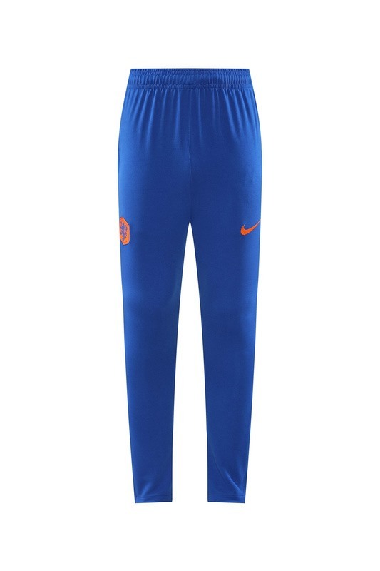 2024 Netherlands Blue Long-sleeved half-pull training kit Football team kit