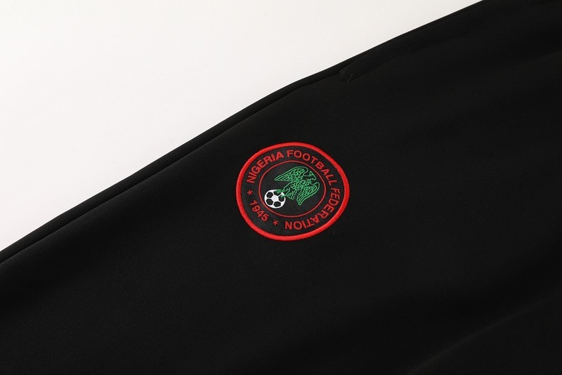 2024 Nigeria Black green Jacket Training Suit Set Football Team Shirt Sports Fashion