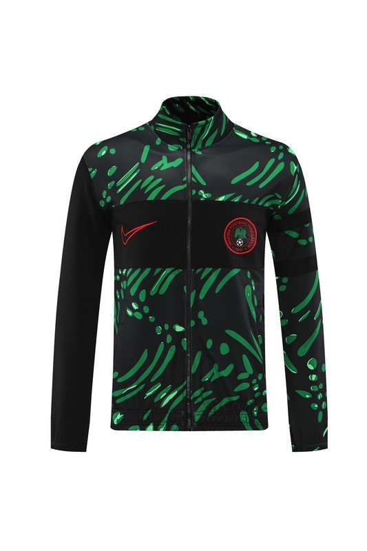 2024 Nigeria Black green Jacket Training Suit Set Football Team Shirt Sports Fashion