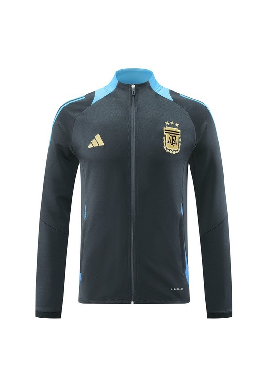 2024 Argentina dark grey Jacket Training Suit Set Football Team Shirt Sports Fashion