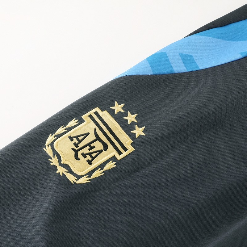 2024 Argentina dark grey Jacket Training Suit Set Football Team Shirt Sports Fashion