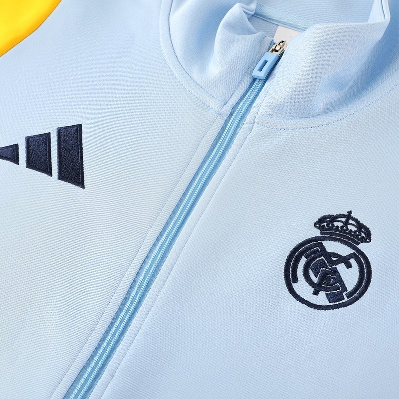 2024 Real Madrid Light Jacket Training Suit Set Football Team Shirt Sports Fashion