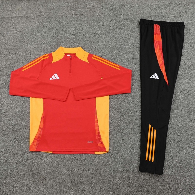 2024 Adidas Red Jacket Training Suit Set Football Team Shirt Sports Fashion