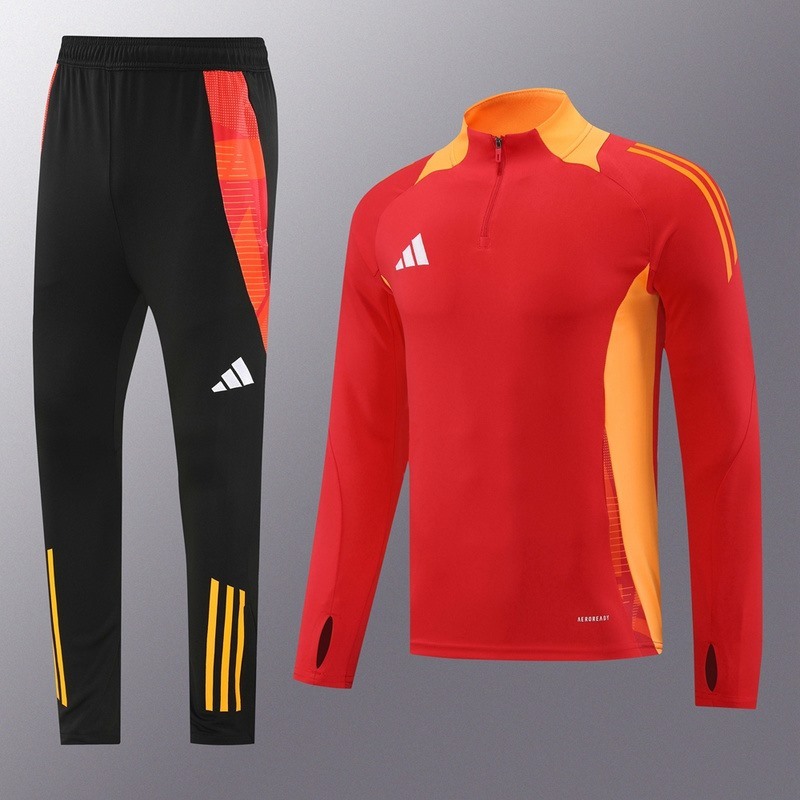 2024 Adidas Red Jacket Training Suit Set Football Team Shirt Sports Fashion