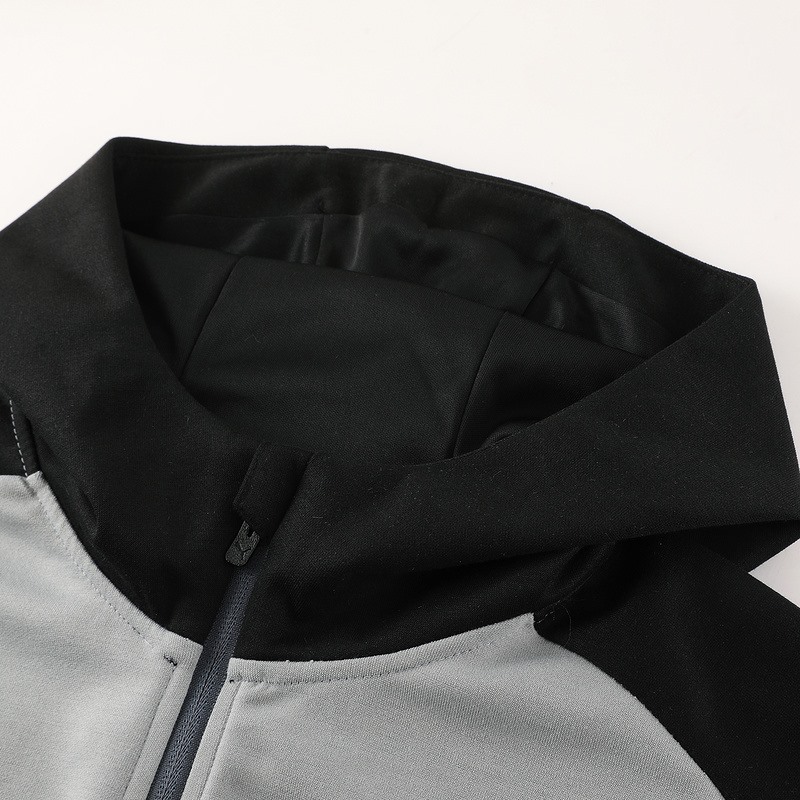 2024 Puma Grey Hoodie Jacket Kit Set Football Team Shirt Sports Fashion