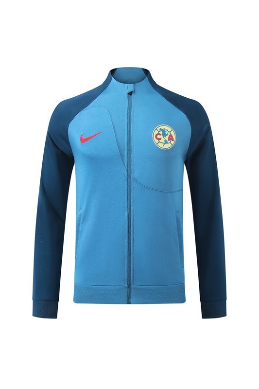 2024 Club Americas Blue Jacket Training Suit Set Football Team Shirt Sports Fashion