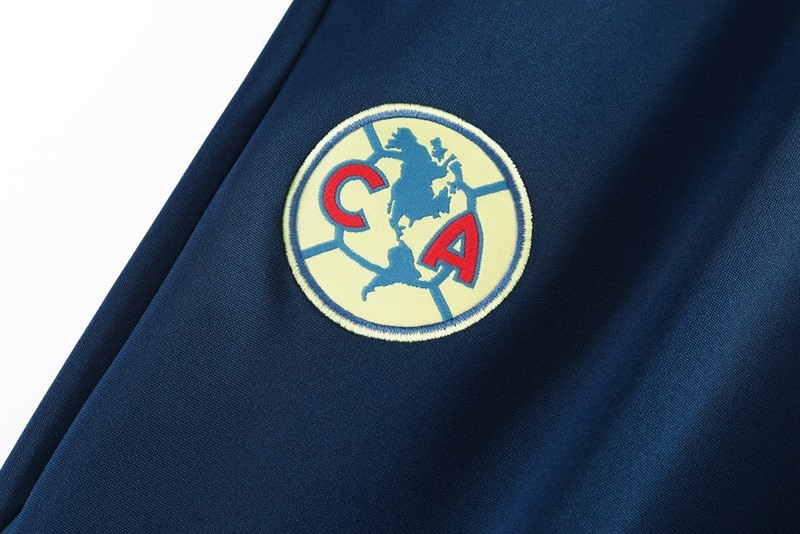 2024 Club Americas Blue Jacket Training Suit Set Football Team Shirt Sports Fashion