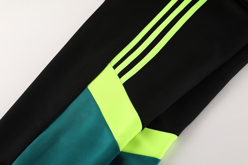 2024 Manchester United Black green Jacket Training Suit Set Football Team Shirt Sports Fashion