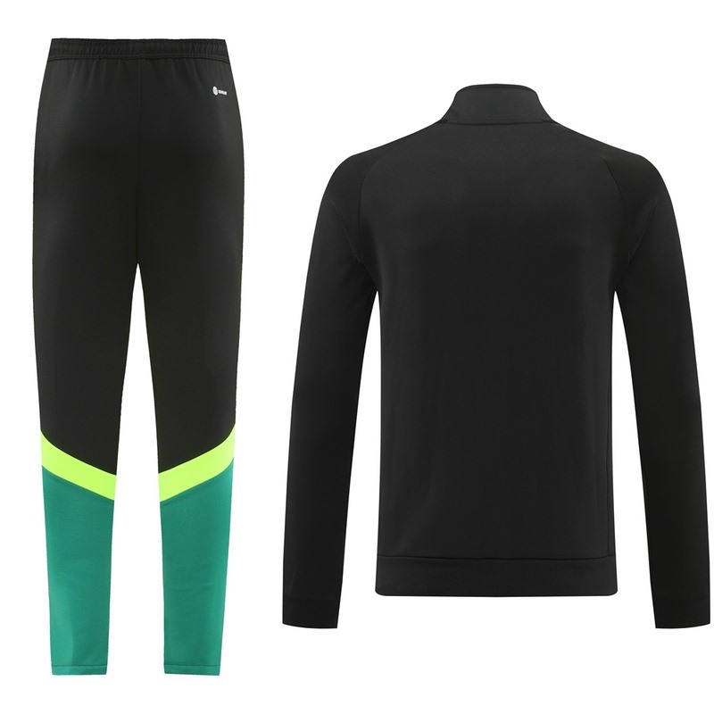 2024 Manchester United Black green Jacket Training Suit Set Football Team Shirt Sports Fashion