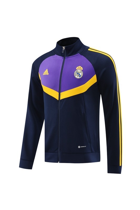 2024 Real Madrid Royal Blue Jacket Training Suit Set Football Team Shirt Sports Fashion
