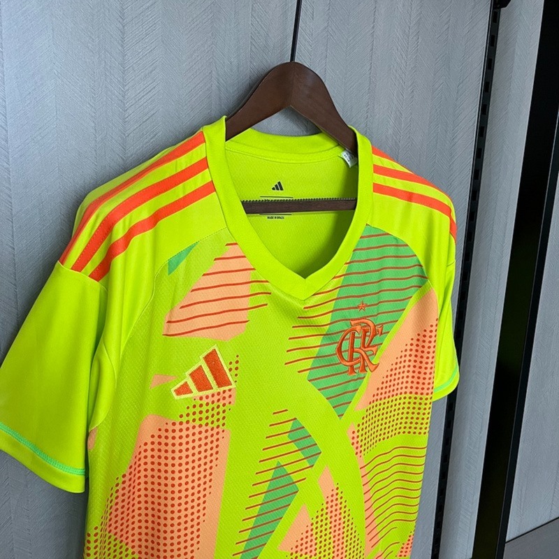 2025/26 Flamengo Goalkeeper Fluorescent Green jersey Fan Version