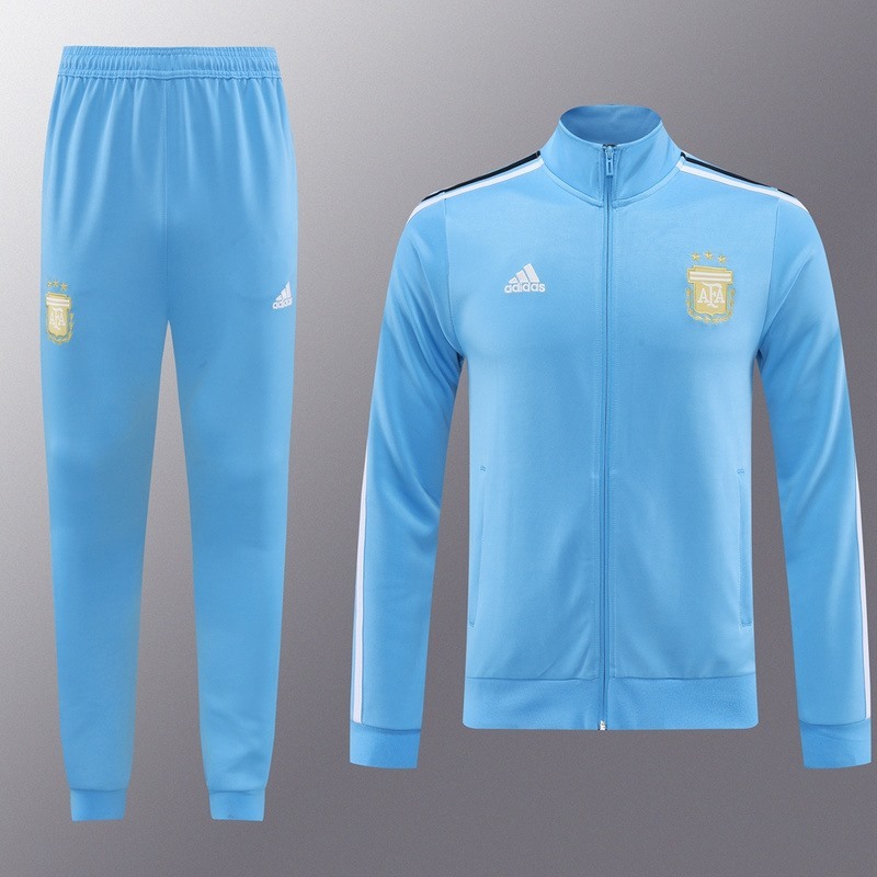 2024 Argentina Sky Blue Jacket Training Suit Set Football Team Shirt Sports Fashion