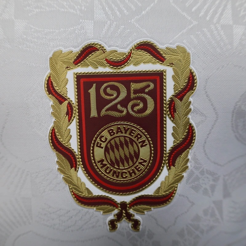 25/26 Bayern Munich 125th Anniversary White jersey Player Version