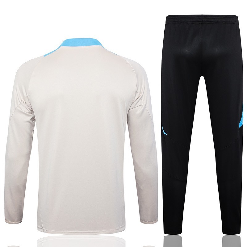 24/25 Argentina beige Long-sleeved half-pull training kit Football team kit