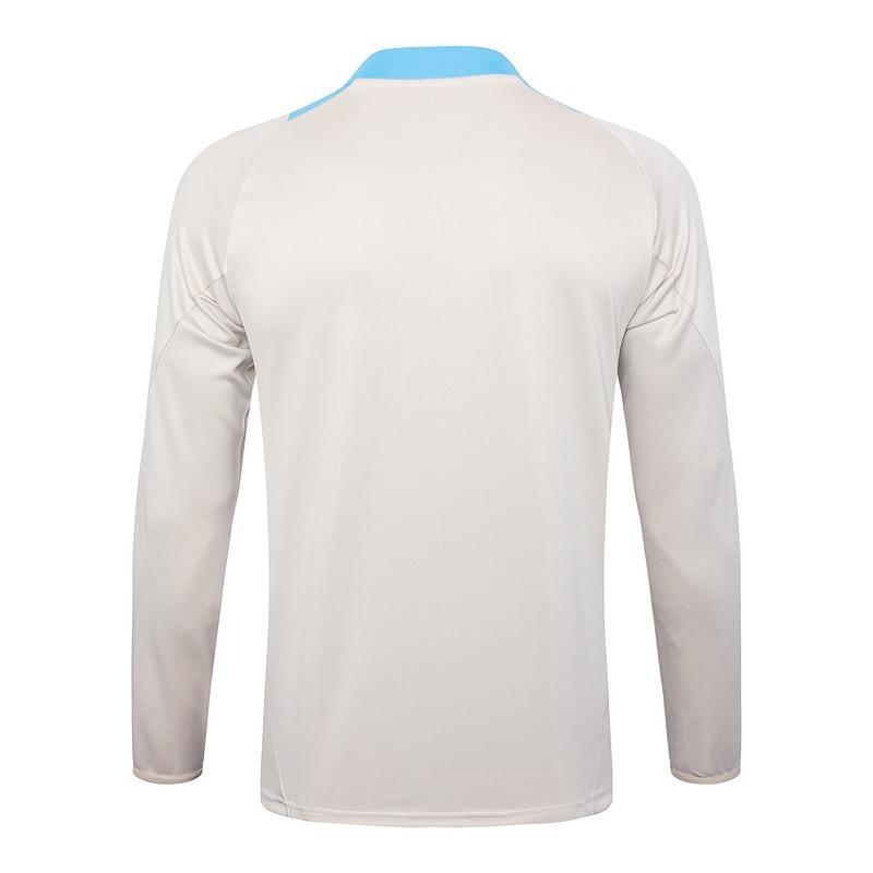 24/25 Argentina beige Long-sleeved half-pull training kit Football team kit
