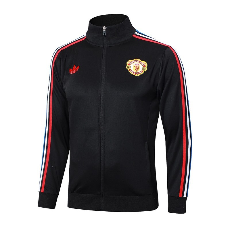 2024 Manchester United Black green Jacket Training Suit Set Football Team Shirt Sports Fashion