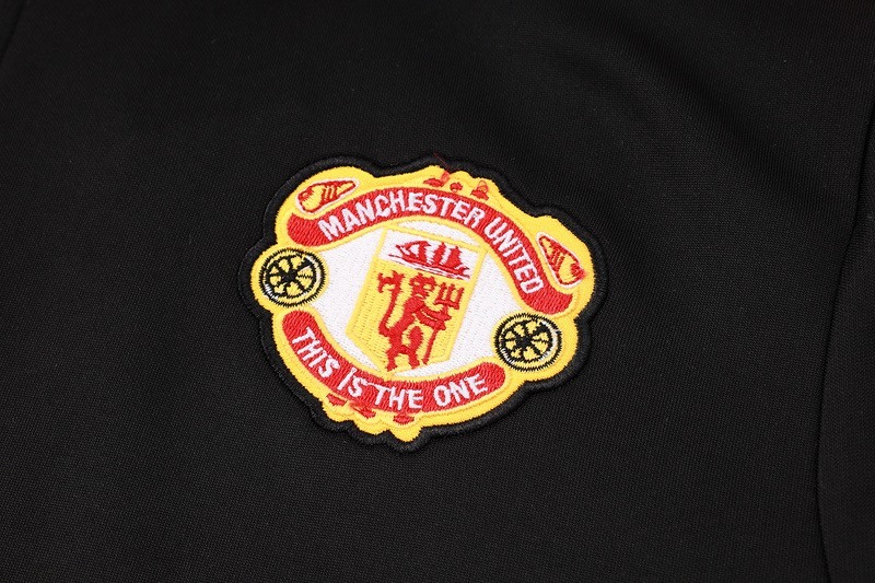 2024 Manchester United Black green Jacket Training Suit Set Football Team Shirt Sports Fashion
