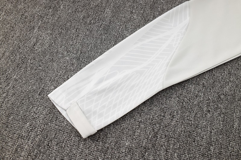 24/25 Corinthians White Long-sleeved half-pull training kit Football team kit