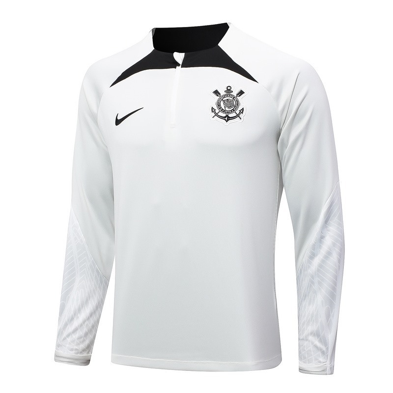 24/25 Corinthians White Long-sleeved half-pull training kit Football team kit