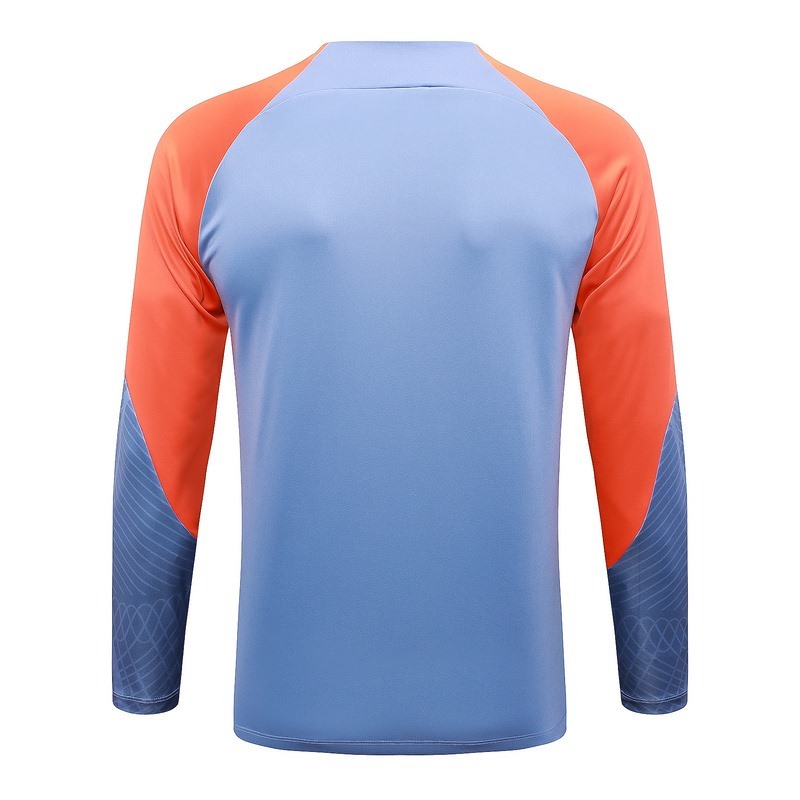 24/25 Inter Milan Gray Blue Long-sleeved half-pull training kit Football team kit