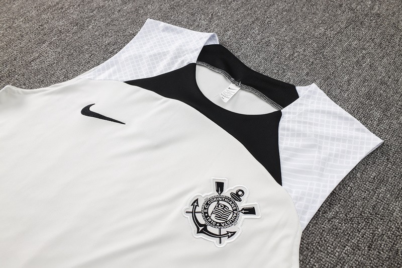 24/25 Corinthians White Training Set Shirt and Shorts