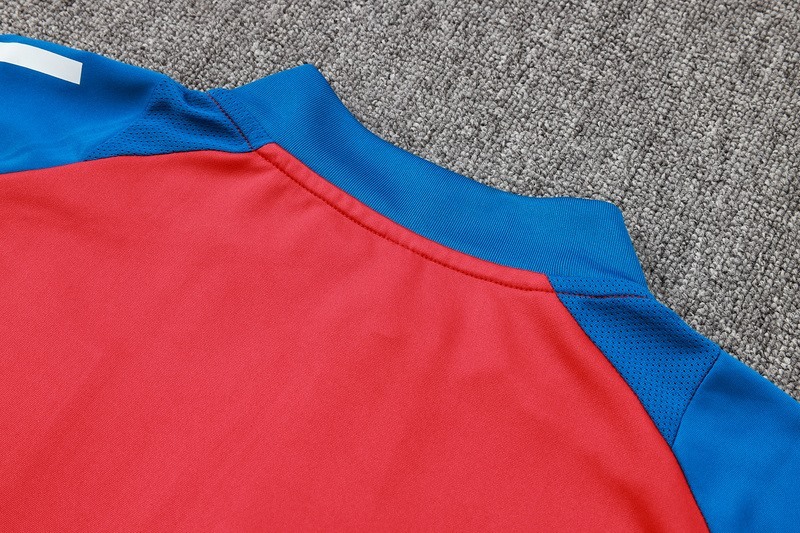 24/25 Spain Red Long-sleeved half-pull training kit Football team kit