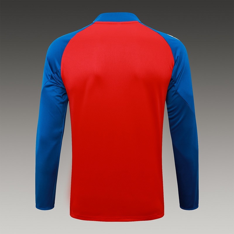 24/25 Spain Red Long-sleeved half-pull training kit Football team kit