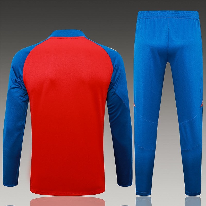 24/25 Spain Red Long-sleeved half-pull training kit Football team kit