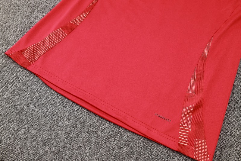 24/25 Spain Red Long-sleeved half-pull training kit Football team kit
