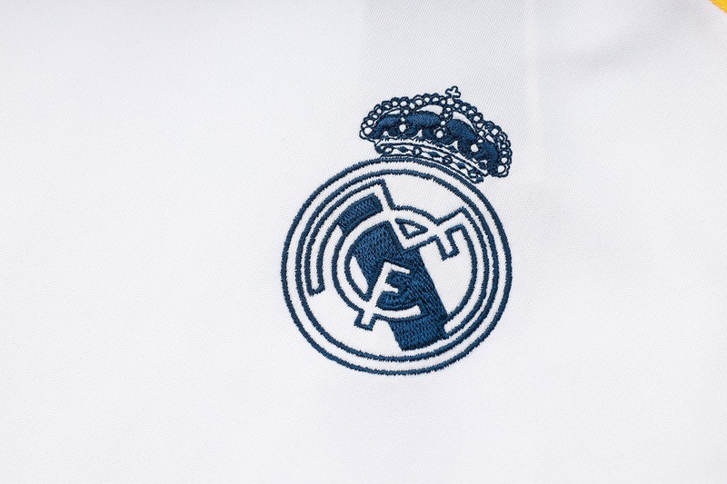 24/25 Real Madrid White Training Set Shirt and Shorts