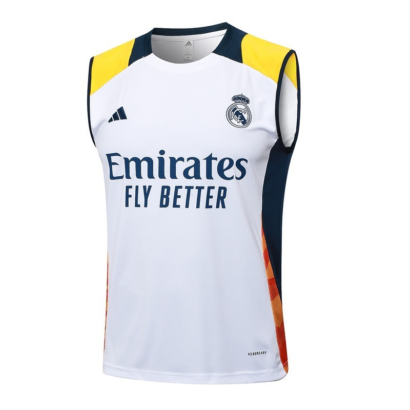 24/25 Real Madrid White Training Set Shirt and Shorts