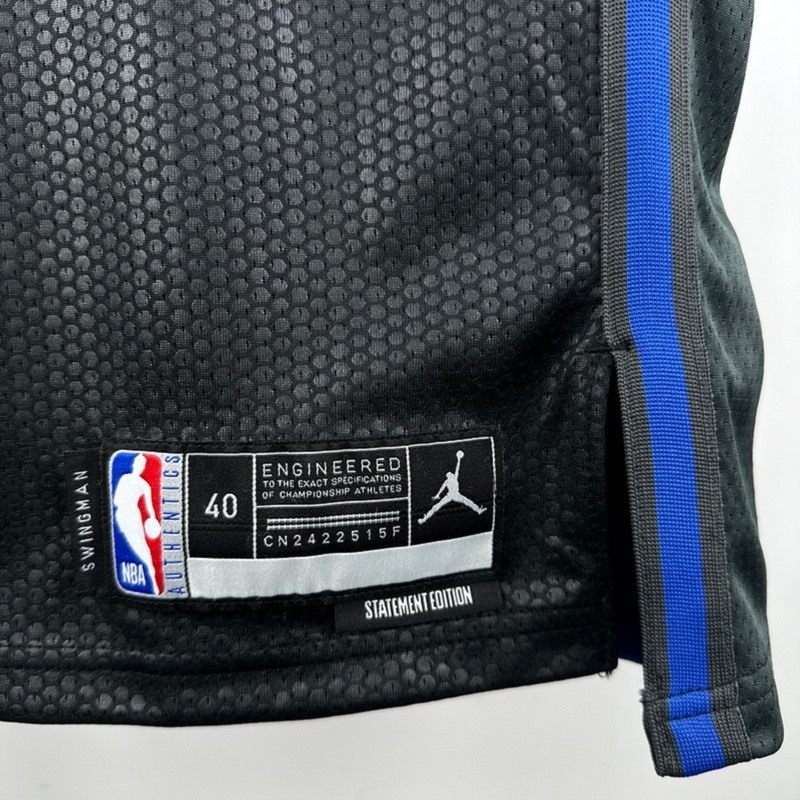 NBA 2025 Golden State Warriors Round Neck JORDAN Edition Black Jersey GREEN#23 S-XXL
