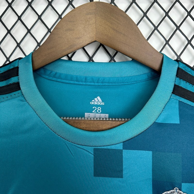 Retro Real Madrid 2016/17 Second Away Long sleeve jersey Kid Kits Size 16-28