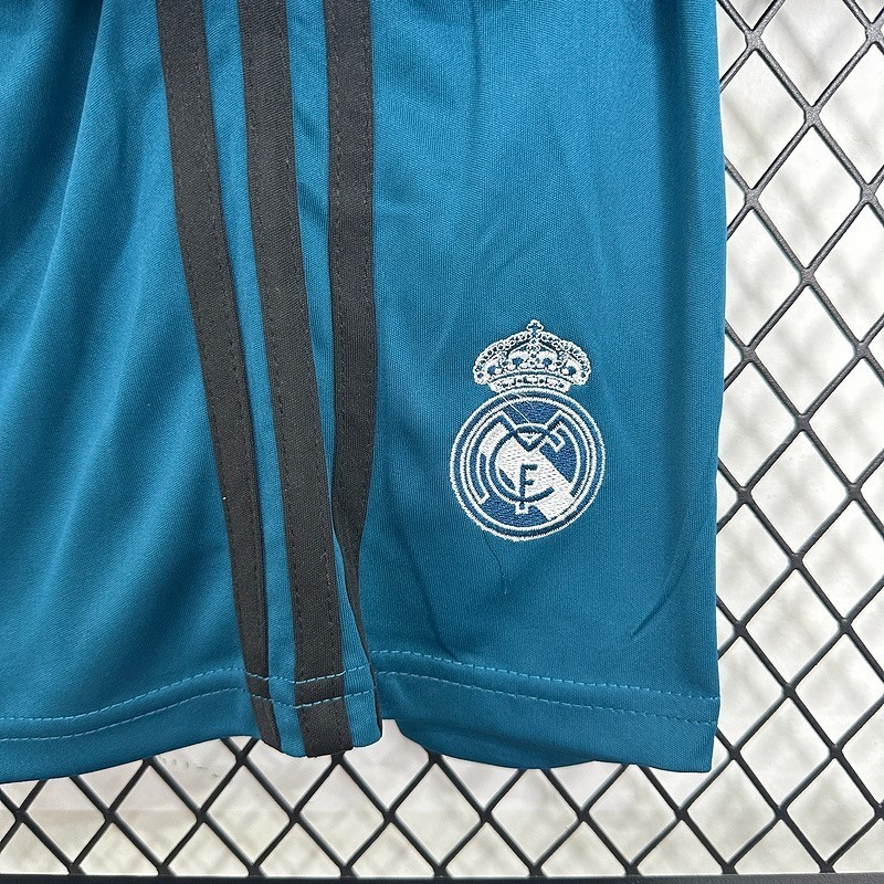 Retro Real Madrid 2016/17 Second Away Long sleeve jersey Kid Kits Size 16-28