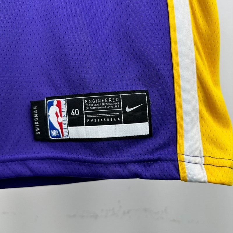NBA Los Angeles Lakes V-Neck Purple Jersey DONČIĆ#77 S-XXL