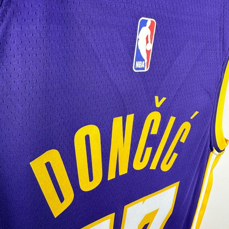 NBA Los Angeles Lakes V-Neck Purple Jersey DONČIĆ#77 S-XXL