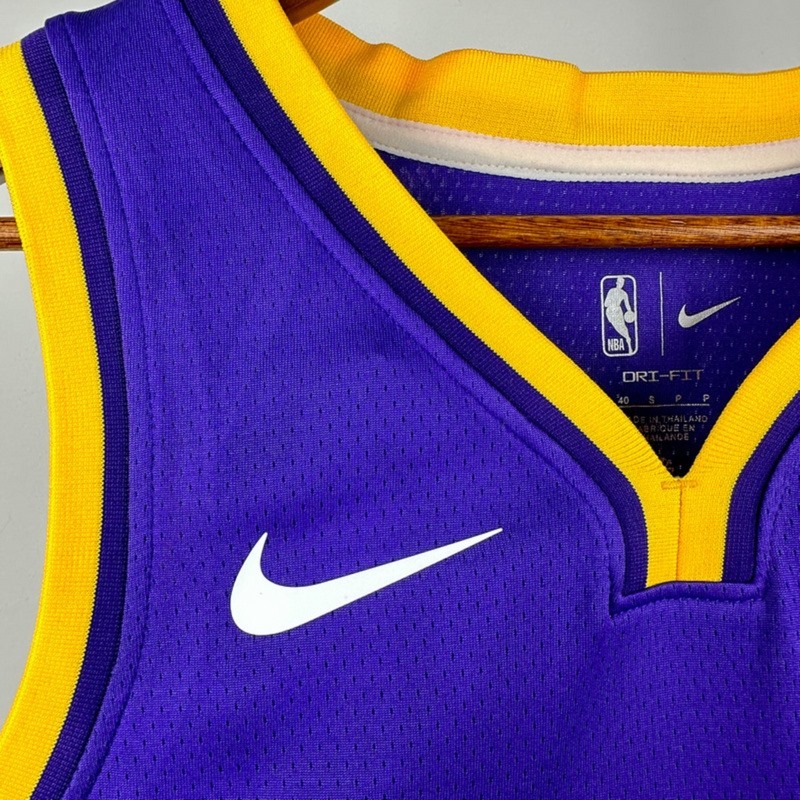 NBA Los Angeles Lakes V-Neck Purple Jersey DONČIĆ#77 S-XXL