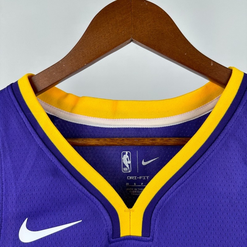 NBA Los Angeles Lakes V-Neck Purple Jersey DONČIĆ#77 S-XXL