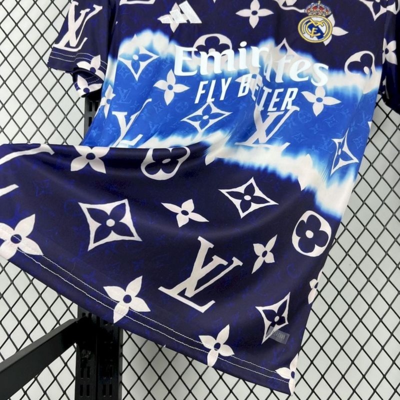 2025/26 Real Madrid Louis Vuitton Joint Edition Jersey Fan Version