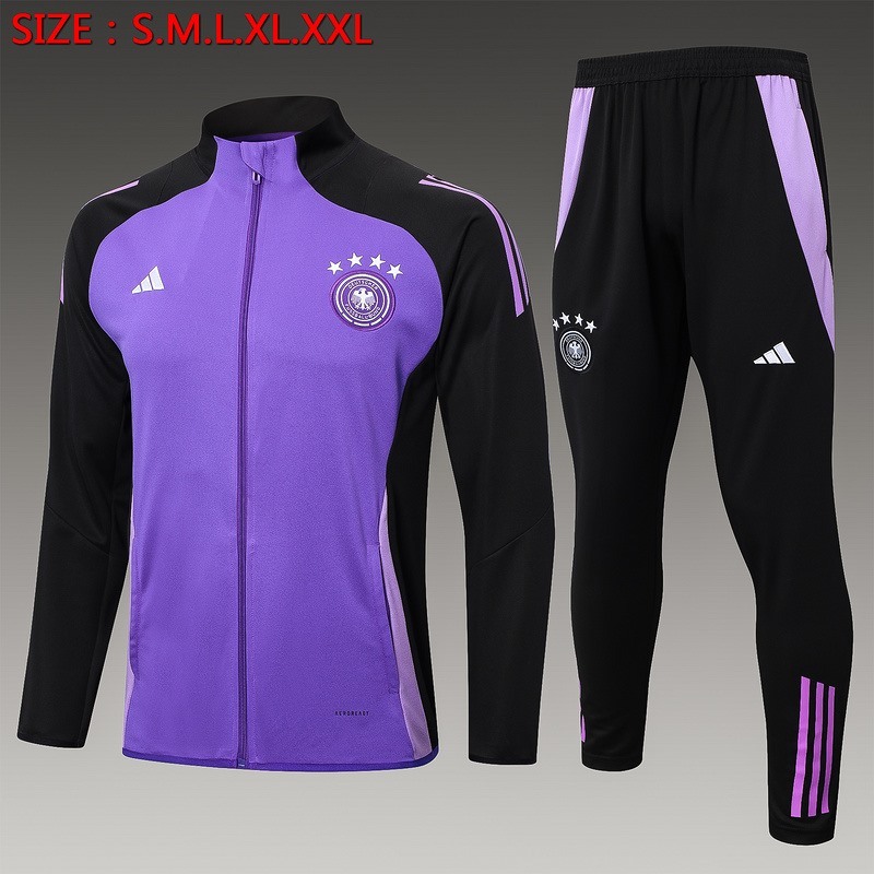 2024 Germany Purple Training Suit Set Football Team Shirt Sports Fashion