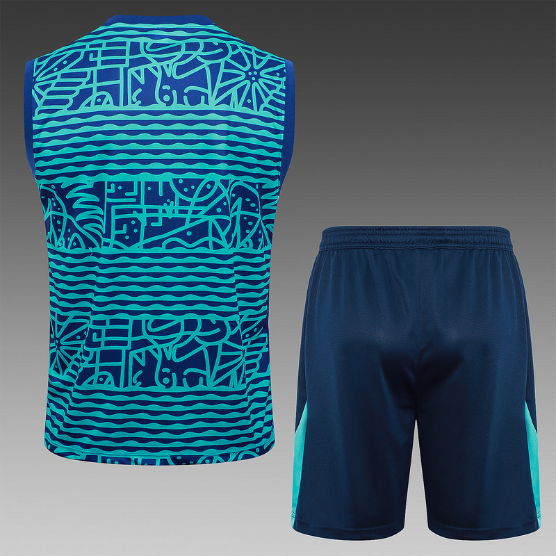 24/25 Brazil Blue Training Set Shirt and Shorts