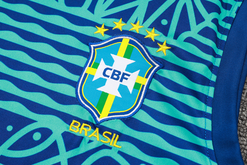 24/25 Brazil Blue Training Set Shirt and Shorts