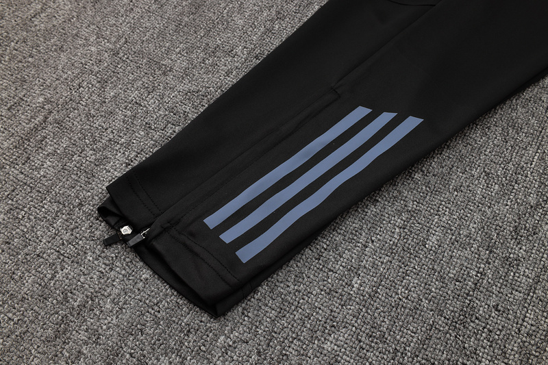24/25 Italy Black Long-sleeved half-pull training kit Football team kit