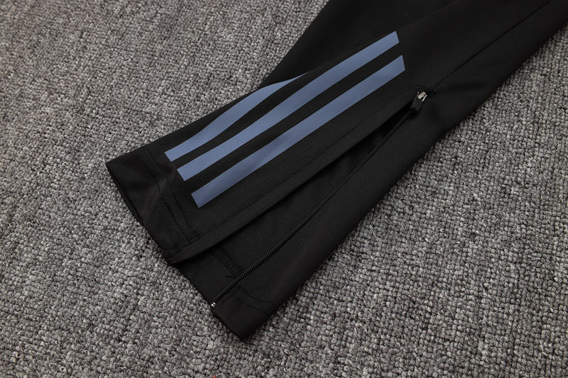 24/25 Italy Black Long-sleeved half-pull training kit Football team kit