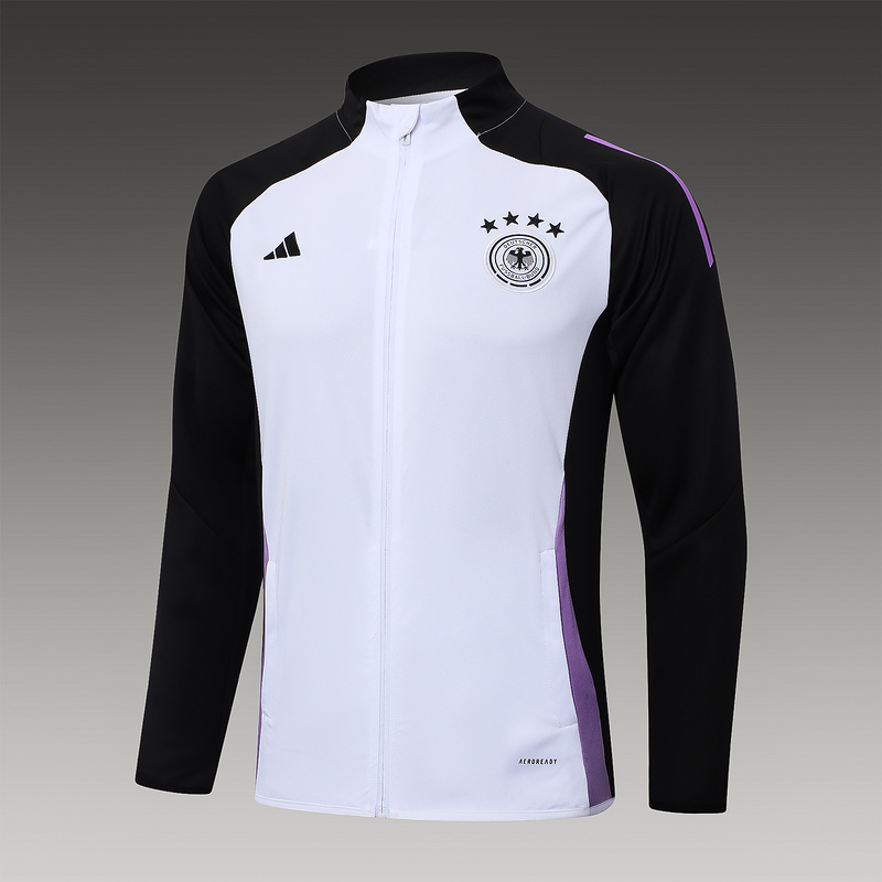 2024/25 Germany White Jacket Training Suit Set Football Team Shirt Sports Fashion