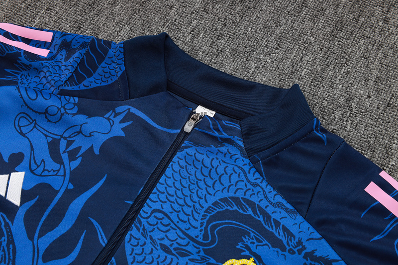 24/25 Real Madrid Royal blue Long-sleeved half-pull training kit Football team kit