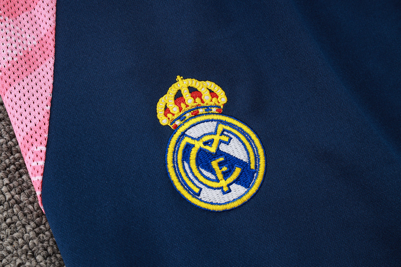 24/25 Real Madrid Royal blue Long-sleeved half-pull training kit Football team kit