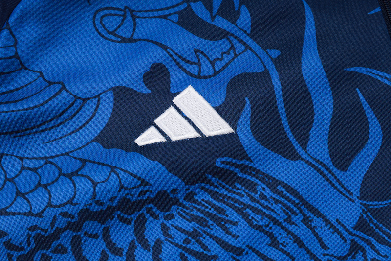 24/25 Real Madrid Royal blue Long-sleeved half-pull training kit Football team kit