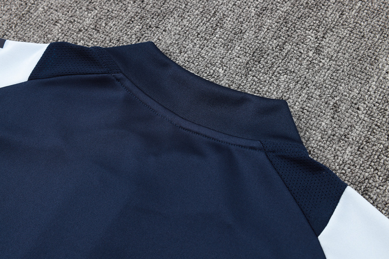 24/25 Real Madrid Royal blue Long-sleeved half-pull training kit Football team kit