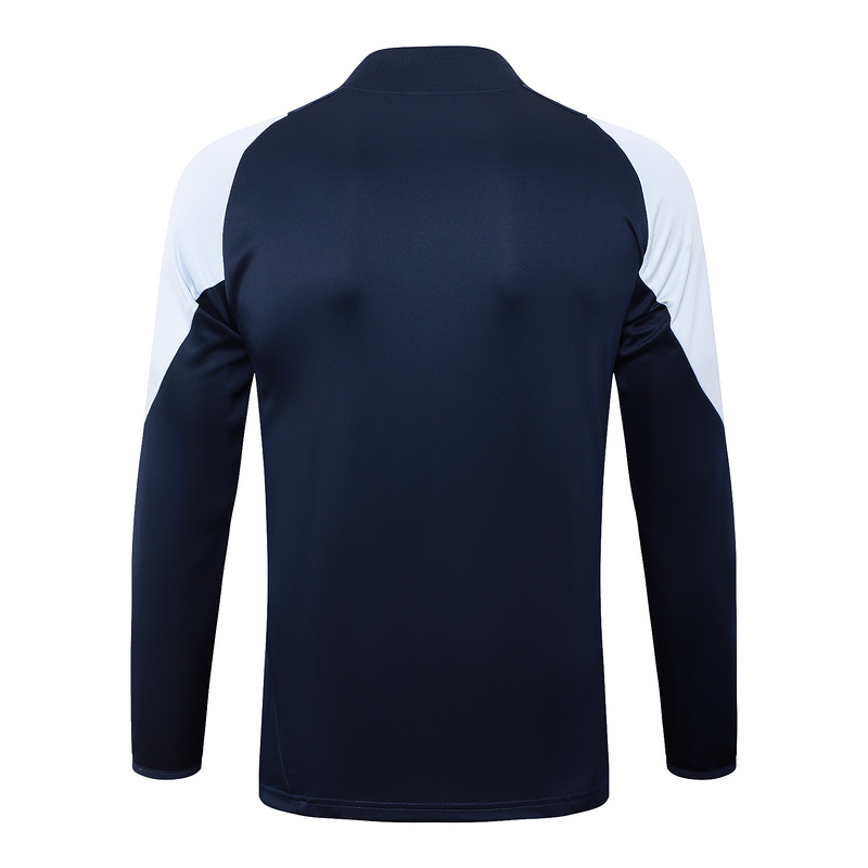 24/25 Real Madrid Royal blue Long-sleeved half-pull training kit Football team kit